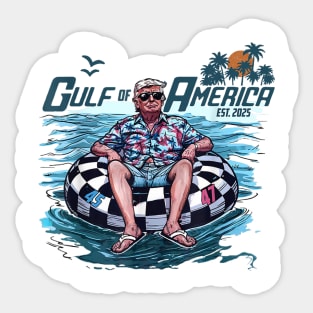 Gulf of America Trump Tube Sticker